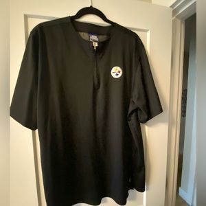 NFL Nike Pittsburgh Steelers Quarter zip short sleeve shirt. Size Large